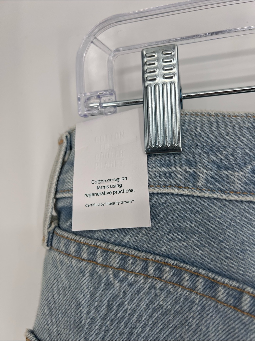 Citizens of Humanity Ayla Long Light Wash Distressed Denim Jean Shorts 28 NWT - Picture 9 of 10